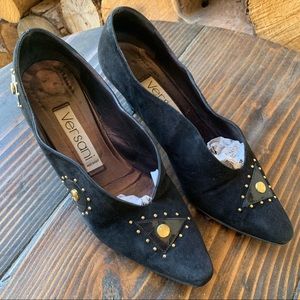 Vintage Versani Suede Leather Pumps